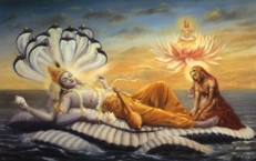 Vishnu y Laksmi