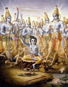Krishna se expande en sus amigos